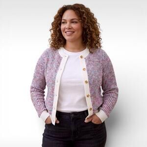 J. Crew Factory Ladder-Stitch Lady Cardigan Sweater – 2X GUC